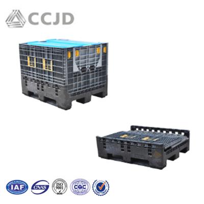 China Viable Promotion 20% Lead Time Off Collapsible Pallet Containers Plastic Storage Boxes for sale