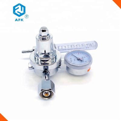 China Las series de cobre amarillo del regulador de presión del metro de flujo R190 para el gas del laboratorio MIG/TIG protegen en venta