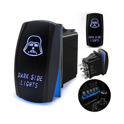 China Hot Selling DC ON-OFF 12v 10a Dark Side Lights On/Off Rocker Switches For Boat Utv rv Truck Rocker Rocker Power Supplies for sale