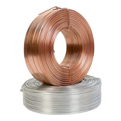 China Professional China Manufacturer Copper Coated Galvanized Flat Stitching Wire for Corrugated Box Carton for sale
