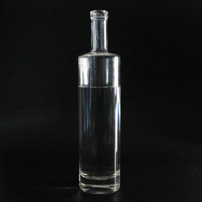 China Beverage factory stock existing bottle mold gin glass rum bottle for wholesale for sale