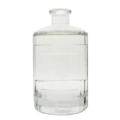 China Manufacture high quality factory wholesale clear glass 700ml bottle glass with cap storage glass bottles for sale