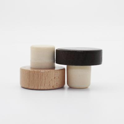 China Wholesale Hot Selling Good Quality Custom Cork Bottles Wooden Stopper For Vodka Whiskey Liquor Bottle for sale