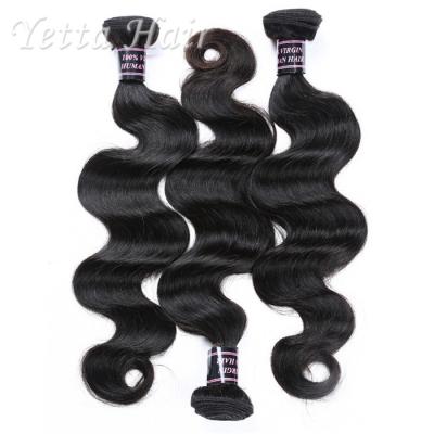China 18 Inch Unprocessed Brazilian 7A Virgin Hair Weave Body Wave With No Synthetic Hair for sale