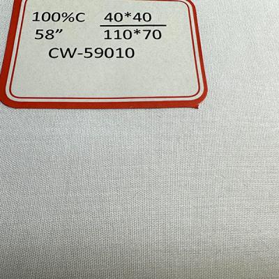 Chine 4040 11070 Tissu de coton blanchi pour les vêtements, les textiles pour la maison et les serviettes à vendre