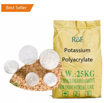 China Bodemwaterretentiemiddel Hoge waterabsorptie Kaliumpolyacrylaat Te koop