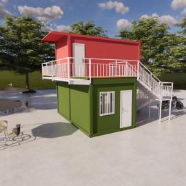 중국 Outdoor Party Prebuilt Container House Foldable Easy Assembly Deployment 판매용