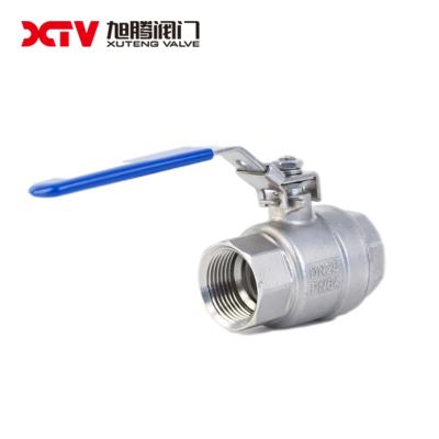 Chine 2PC à filetage manuel soupape à bille en acier inoxydable direction du débit bidirectionnelle polyvalent à vendre