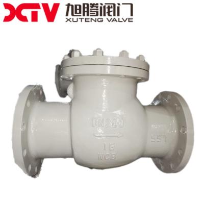 China Válvula de não retorno de flange industrial em aço inoxidável com ligação ANSI 150lb à venda