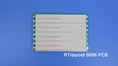 Chine 25mil RT Duroïde 6006 RF PCB avec masque de soudure verte et or immersion à vendre