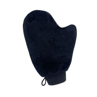 China Factory Wholesale Tan Glove Eco-Friendly Logo Velvet Private Label Elastic Glove Black Suntan Glove for sale