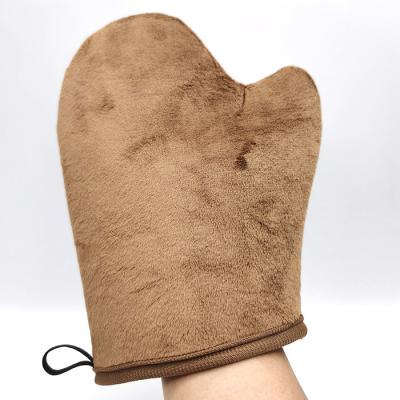 China Custom Made Tanning Mitt Washable Tan Applicator Mitt Tanning Mitt with Thumb for sale