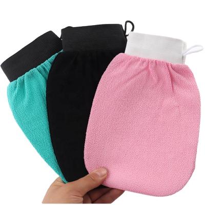 China EXFOLIATING Amazon Hot Selling Moroccan Exfoliating Glove Korean Silk Glove Exfoliating Glove Body Scrub for sale