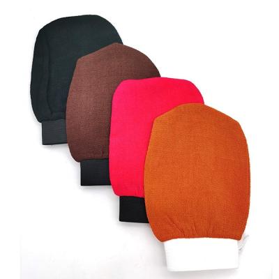 China Eco - Friendly Private Label Exfoliating Glove Tan Remover Factory Exfoliating Glove for sale