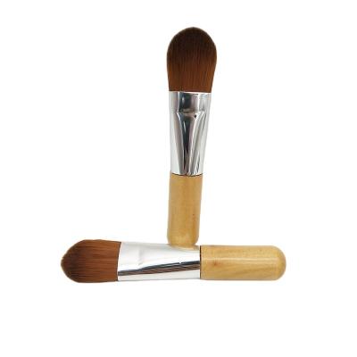 China Amazon Wood Clay Mask Brush Factory Mini Eco-friendly Mask Applicator Hot Selling Facial Brush for sale