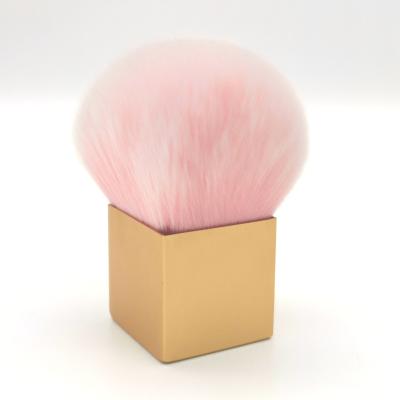 China Angular Blush Unique Square Shaped Kabuki Brush Makeup Blush Powder Brush for sale