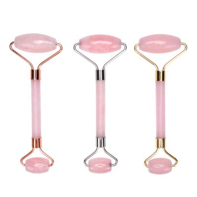 China 2020 new Amazon best seller facial whitening rose quartz gua sha tool kit and jade roller stone massager for sale