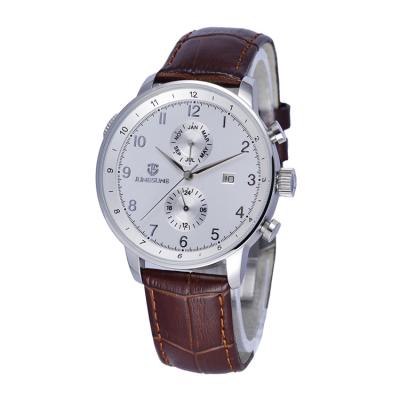 China Day/Date Swiss Men's Multifunctional Rotating Inner Ring Quartz 007 Watch for sale