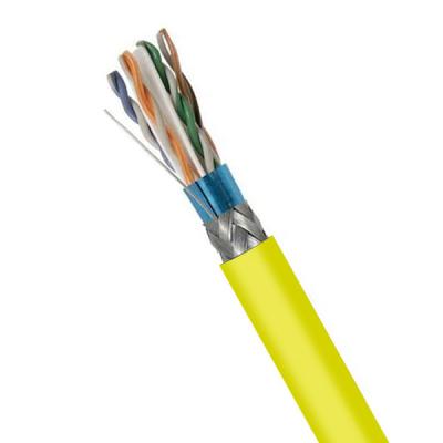 China 1000FT SFTP CAT6 Cable Yellow LSZH 23AWG Lan Cable 250MHz Plenum Cable for sale