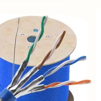 China SFTP CAT7A LSZH Ethernet Cable 1000MHz 23AWG Blue Cable for Industrial &Data Center Use for sale