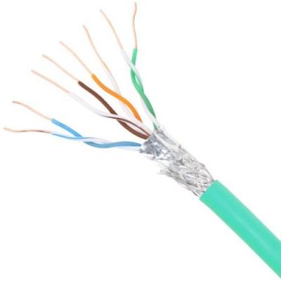 중국 대용품 대용품 CAT6 SFTP 초록색 PVC 이더넷 케이블 23AWG 고속 데이터 전송 판매용