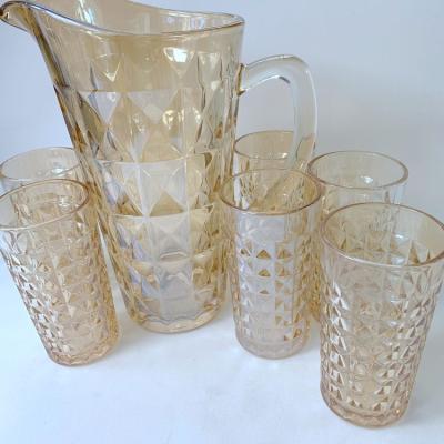 China Good viable new design color material water jug with cup set for home use or restaurant fashion for sale