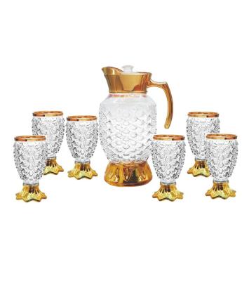 China Good viable new design gift box color material water jug with cup set for home use or restaurant fashion for sale