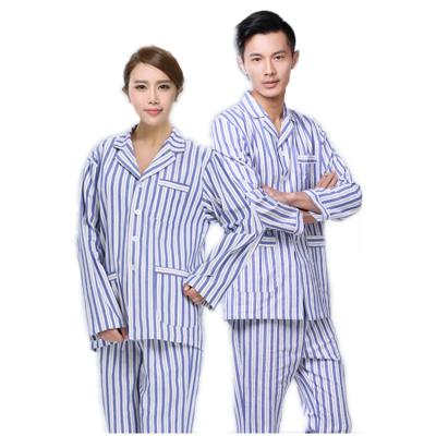 China Cotton Comfortable Suit Hospital Gown Patient Sleeve Suit Collar Long Tops Pant Clothing Sets for sale