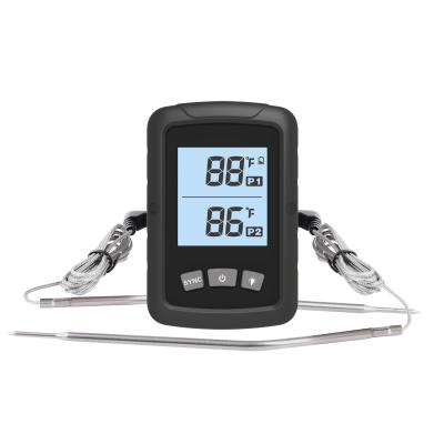 China Dual SS304 Probe BBQ Wireless Meat Thermometer easy to grill for sale