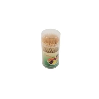 China Hot Sale China Factory Manufacture 150pcs Professional Package Bottle Mao Round Bamboo Food Toothpicks Disposable for sale