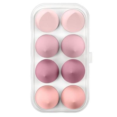 China Soft DX 2021 8Pcs Box package latex free Teardrop Cutting Blending Beauty Custom Logo Wholesale Cosmetic Powder Puff Makeup Sponge for sale