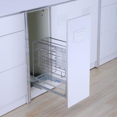 China 3 Fold+Full Extension Garis Basket Drawer System Full Extension Soft Closing Basket Drawer Slide for sale