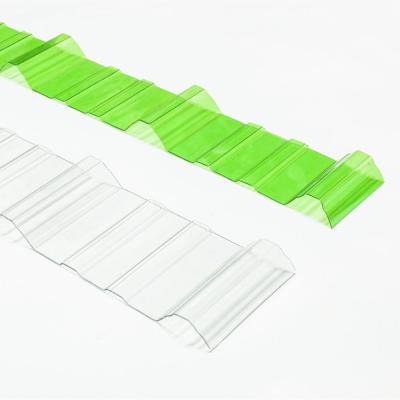 China Appartement dakbedekking polycarbonaat gegolfde plaat maagdelijk materiaal Te koop