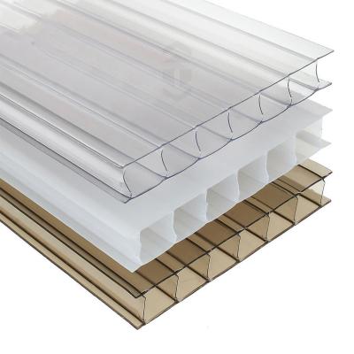 China 6mm-14mm espesor PC paneles solares de panal de miel hojas para techos en venta