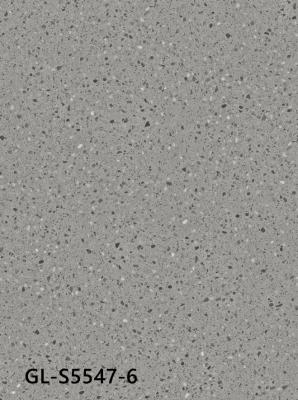 China Impacte - deslizamento amigável resistente GKBM Greenpy GL-S5547-6 de Grey Granite Vinyl Flooring 0.3mm Eco o anti à venda