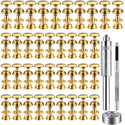 China 100PCS Instant Fastener Snap Fastener Kit Tool Marine Grade Stainless Steel Snap Fasteners Clothingfor bag,jeans,canvas,cloth for sale