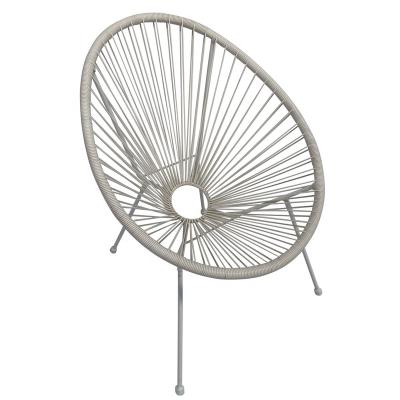China Modern Customized Colorful PE Rattan Outdoor Chair For Garden Pool And Patio for sale