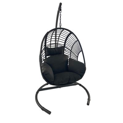 China 2021 New Modern Hot Sale High Quality Steel Rattan Sun Lounger Rattan Egg Chair for sale