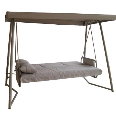 China Modern Factory Direct Wholesale Swing Chair 3 Outdoor Garden Rattan Garden Swing Seat Adult Swing Seat for sale