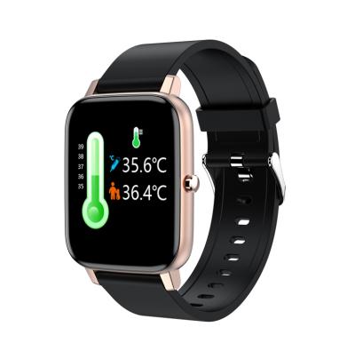 China H80T Touch Screen Body Temperature 1.69 Inch IPS HD Full Touch Color Screen IP67 Waterproof Smart Watch for sale