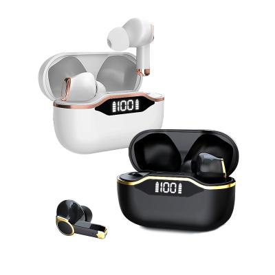 China Bass Earbuds Headset T28 Metal Earphones TWS In-ear Metal Touch Power Display BT5.1 High Fidelity Sound Wireless Earphone Smart Type C Genuine for sale