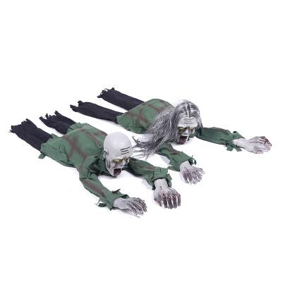 China Decoration Halloween Horror Light Control Ghost Party KTV Climbing Room Haunted House Decoration Props Thriller Toys Crawling Ghost for sale