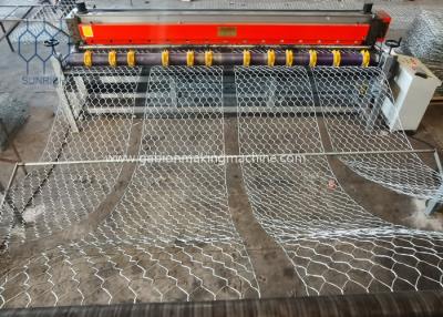 China Controle automático 105 x 1250mm Mesh For Flood Control /River do PLC de Gabion Mesh Box Making Machine à venda