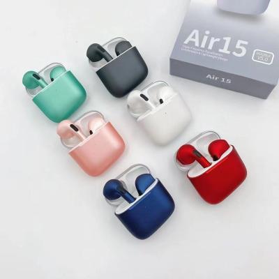China Perfect noise 2021 new air15 wireless earbuds in pro ear Tws headphone HIFI colorful Earbuds air15 headphones sports headphones for phone for sale