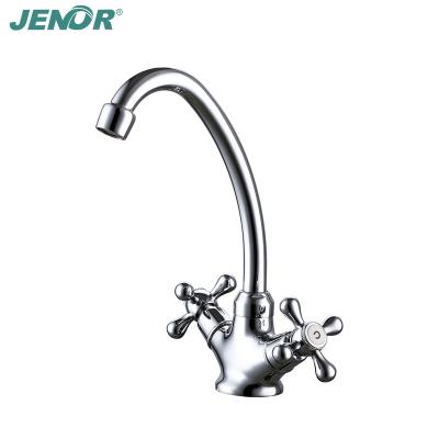 China New 5013A New Deck Mount Dual Handles Speed Mount Thermostatic Modern High Quality Kitchen Faucet Double Handle Faucet for sale