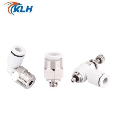 China Garment Shops AS1201F4-M3 Speed Controller With Pneumatic Fit One-touch AS1201 Throttle Valve 4 Mm Hose for sale