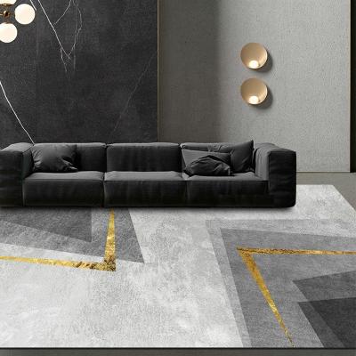 China Washable Carpet Factory Direct Manufacturing Style Geometric Blanket Gray For Living Room Nordic Blanket for sale