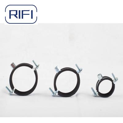 China M8 M10 Grilleta de conducto de anillo de metal EPDM Grilleta de tubería de trabajo pesado revestida de caucho en venta
