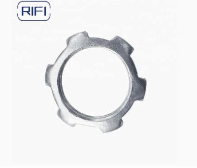 China Grounding Steel External Threaded Teeth Electrical Lock Nuts for sale