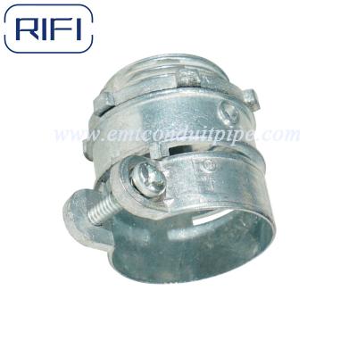 Cina Acciaio Galvanizzato Fittings Flessibile condotto Stringere connettore dritto e 90 gradi in vendita